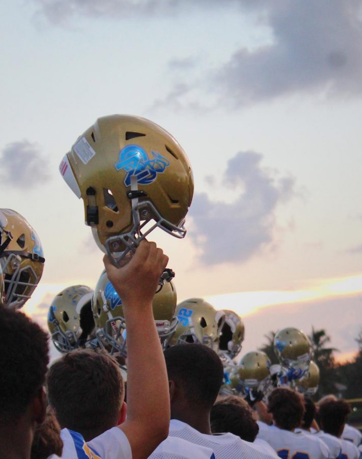 Enthusiasm Hits Crusaders Football